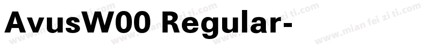 AvusW00 Regular字体转换